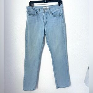 Levis Jeans 314 Shaping Straight Women’s 31 Blue Light Wash Mid Rise Pants